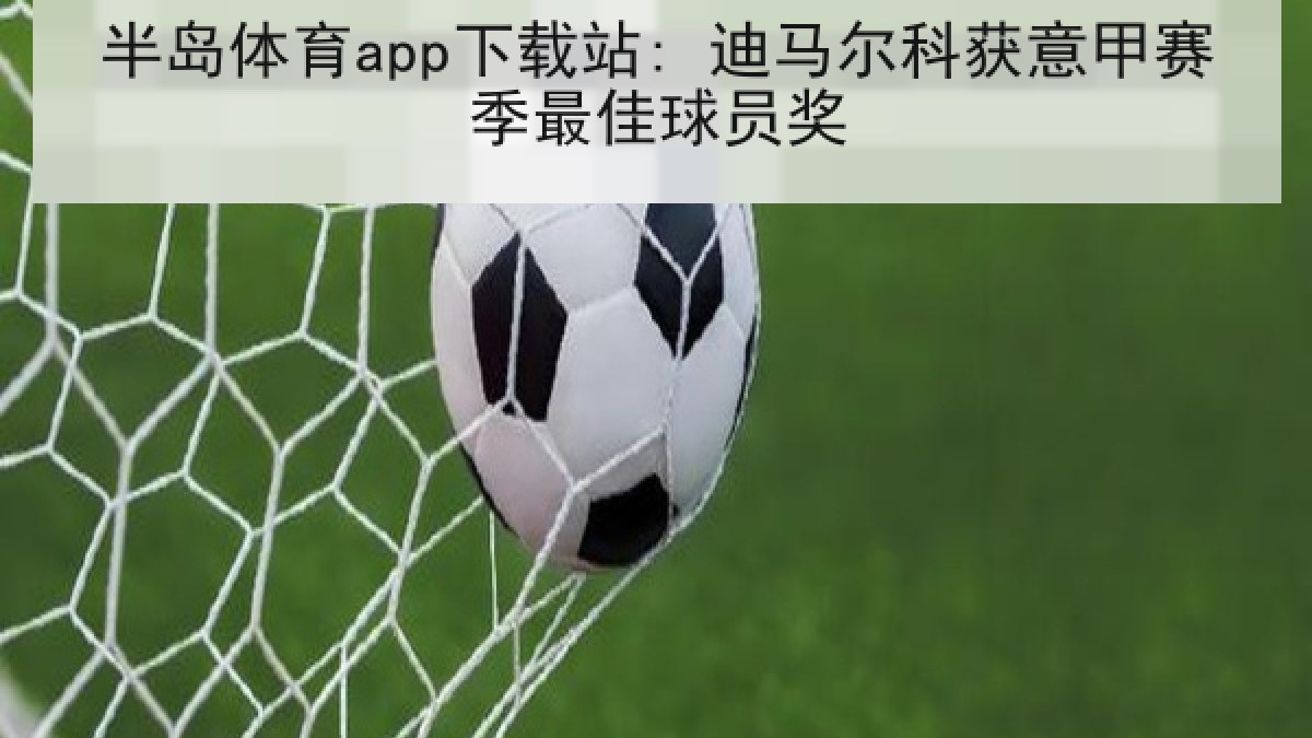 半岛体育app下载站: 迪马尔科获意甲赛季最佳球员奖 半岛体育app下载站: 迪马尔科获意甲赛季最佳球员奖